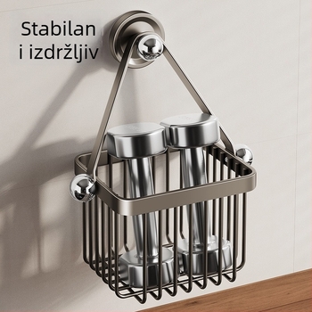 Zidni kuhinjski organizator za luk, đumbir i češnjak — ugljična čelična konstrukcija, nosivost oko 5 kg, premaz plastikom u spreju, model Cftg13999nyb