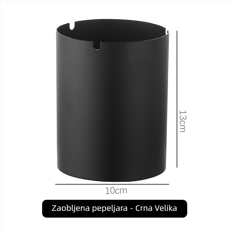 Pepeljara od nehrđajućeg čelika s vjetro zaštitom i spremnikom za pohranu te mogućnošću logotipa — za bar, KTV, hotel i dom