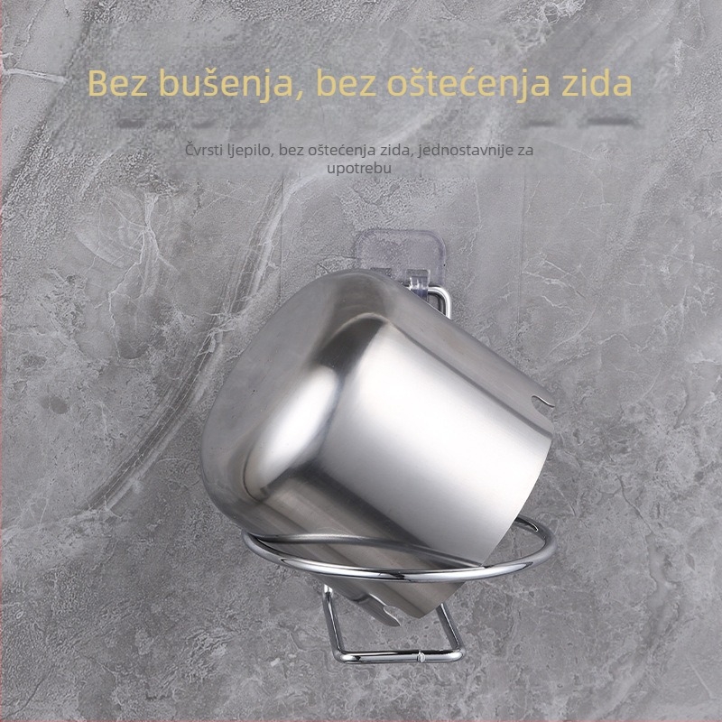 Zidna pepeljara od nehrđajućeg čelika s mogućnošću ispisa logotipa, bez probijanja