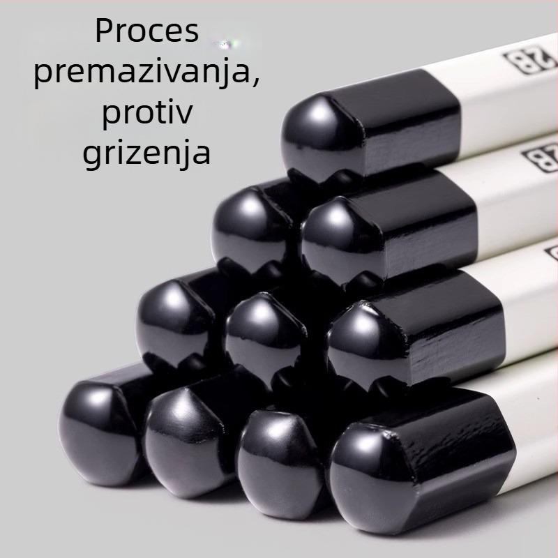 Gravirana drvena olovka za osnovnoškolce - Marka Deli, Drveni materijal, Tip: Drugo, Za testove crtanja 1. i 2. razreda