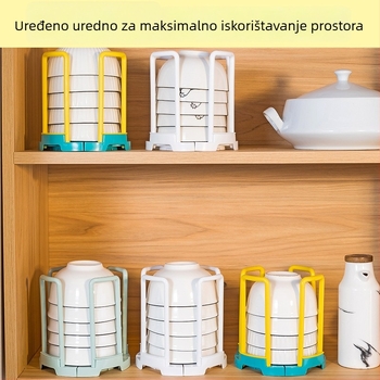 Proširivi stolni držač posuđa, plastični kuhinjski odvodni stalak, Novi kineski stil