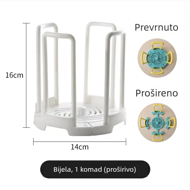 Proširivi stolni držač posuđa, plastični kuhinjski odvodni stalak, Novi kineski stil