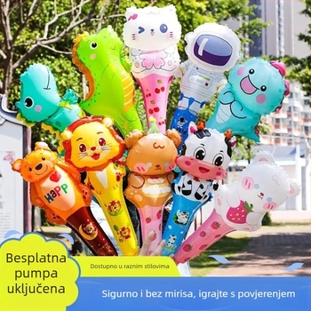 Ručna balon igračka za djecu — oblik vanzemaljca, TPU materijal, tip balona: pad na zemlju, pogodno za rođendan i Božić