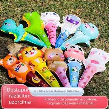 Ručna balon igračka za djecu — oblik vanzemaljca, TPU materijal, tip balona: pad na zemlju, pogodno za rođendan i Božić