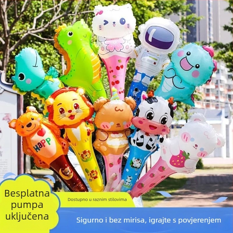 Ručna balon igračka za djecu — oblik vanzemaljca, TPU materijal, tip balona: pad na zemlju, pogodno za rođendan i Božić