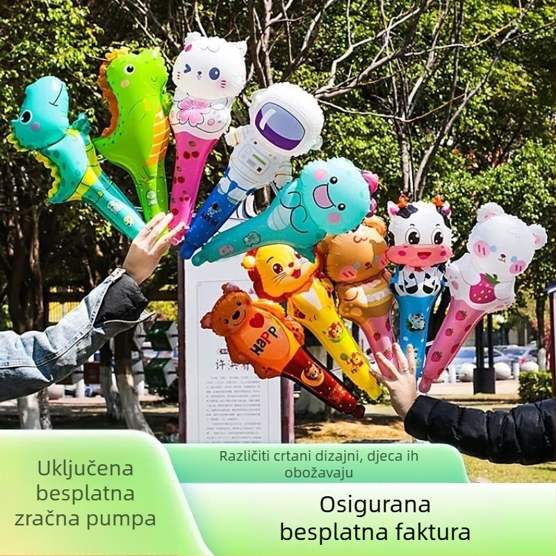 Ručna balon igračka za djecu — oblik vanzemaljca, TPU materijal, tip balona: pad na zemlju, pogodno za rođendan i Božić