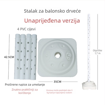 Držač balona u obliku stabla — plastika, oblik: crtani vanzemalac, bez logotipa, pogodan za Božić, Dan zaljubljenih, Proljetni festival, Dan djeteta