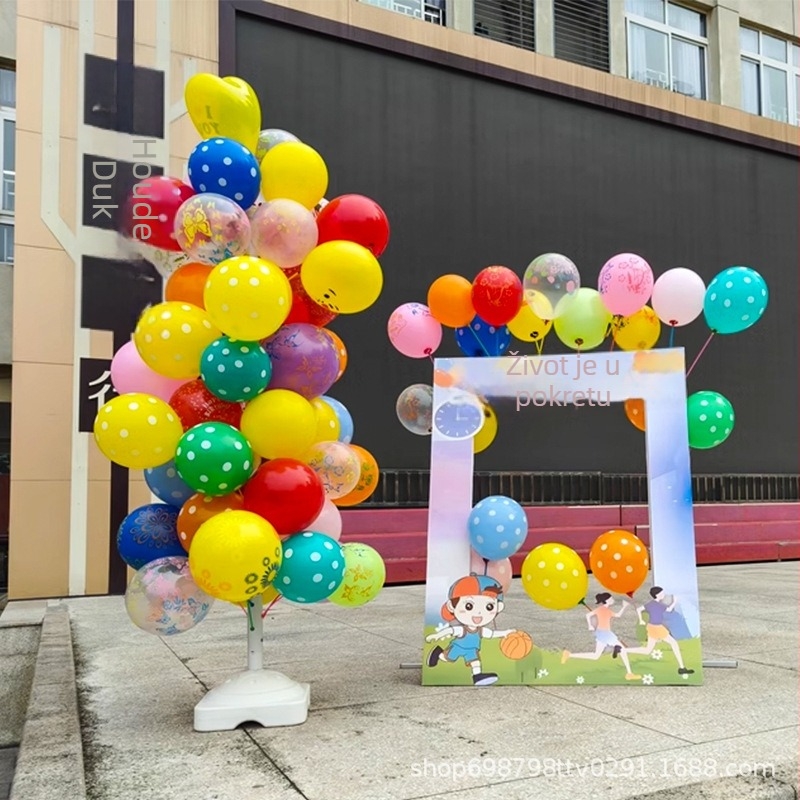 Držač balona u obliku stabla — plastika, oblik: crtani vanzemalac, bez logotipa, pogodan za Božić, Dan zaljubljenih, Proljetni festival, Dan djeteta
