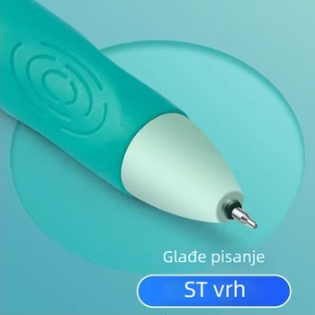 Izbrisivo gel pero s vodotopnim tintom, čelični vrh, pritisni mehanizam