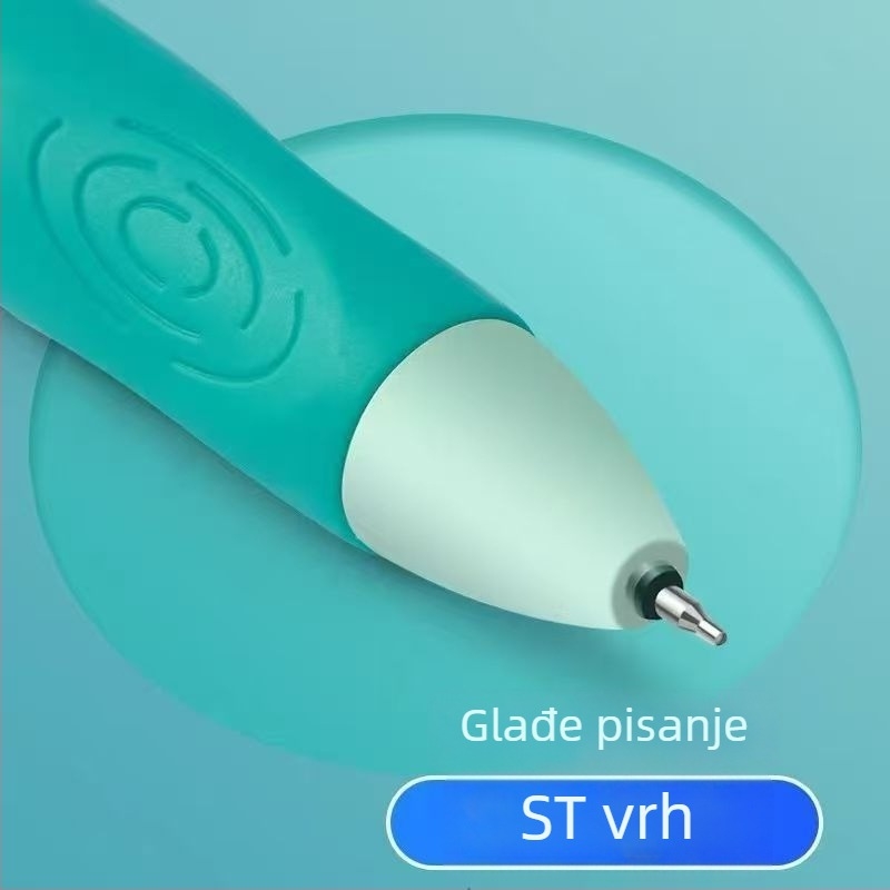 Izbrisivo gel pero s vodotopnim tintom, čelični vrh, pritisni mehanizam