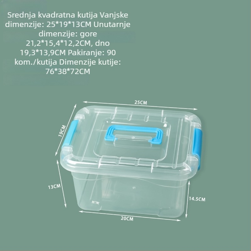 Desktop kutija za pohranu – PP plastika, moderni minimalistički dizajn, organizator, set od 60 komada