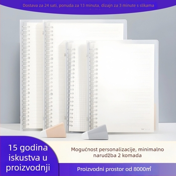 Beležnica s listovima na razdjelnici, PP omot, Dowling papir 80 g/m², 60 stranica