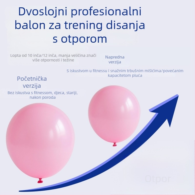Have Fun latex balon za vježbe disanja, balon u obliku lopte, ispis logotipa