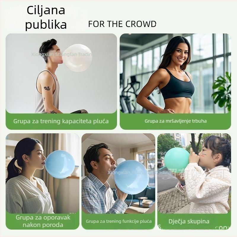 Have Fun latex balon za vježbe disanja, balon u obliku lopte, ispis logotipa