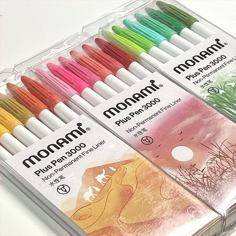 Monami MuNami Set boja vlaknastih pera – akvarelne i gel olovke za crtanje i pisanje