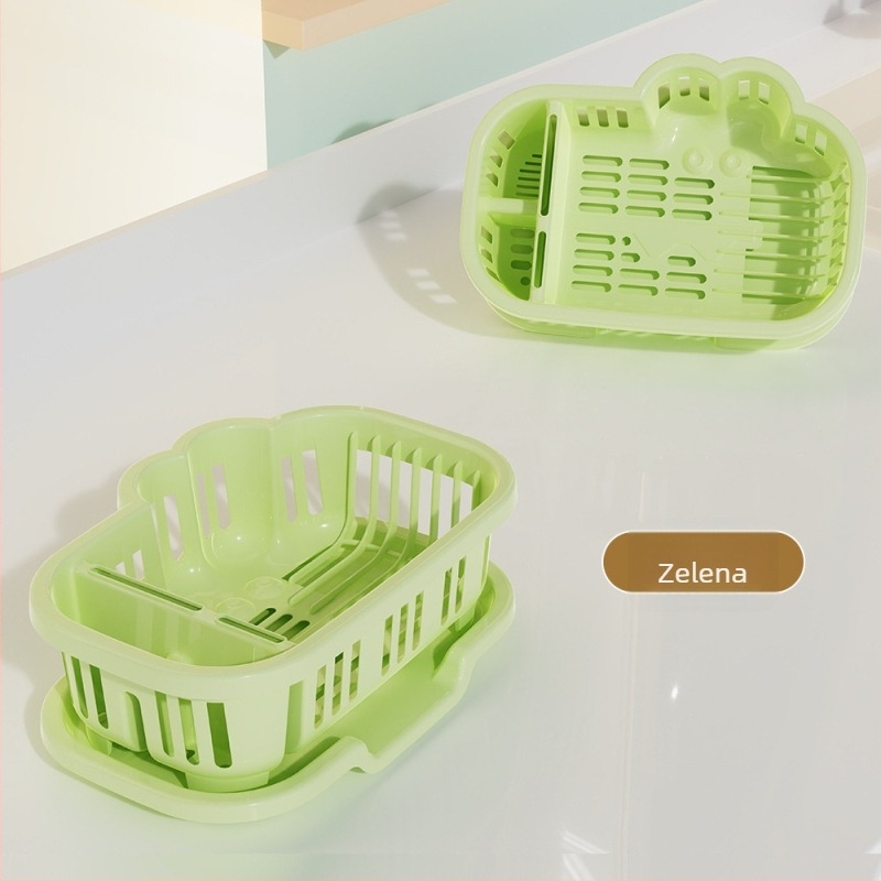 Komochi stalak za odvodnju posuđa — univerzalni stil, materijal svilen cvijet, lansiranje 2025