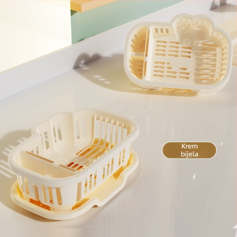 Komochi stalak za odvodnju posuđa — univerzalni stil, materijal svilen cvijet, lansiranje 2025