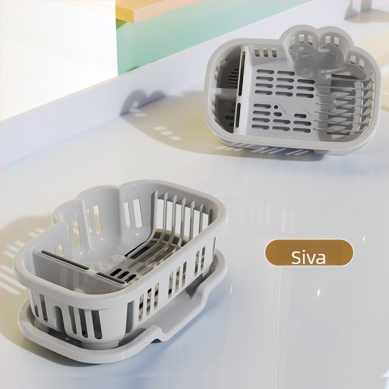 Komochi stalak za odvodnju posuđa — univerzalni stil, materijal svilen cvijet, lansiranje 2025