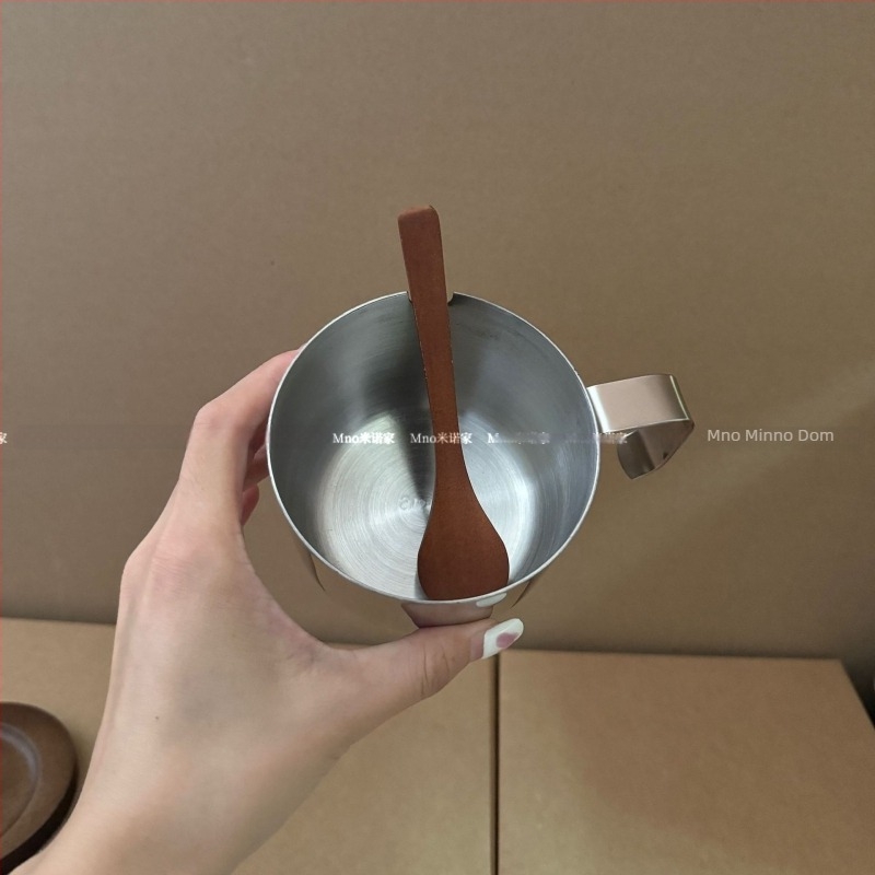 Posuda za začine s žlicom i poklopcem - nehrđajući čelik - čvrste začine - (Minnow Home, Jieyang, 2024)