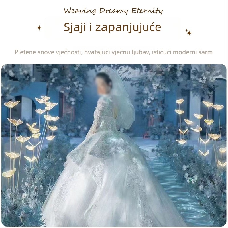 Rekvizit za uređenje prostora - metalna konstrukcija, kristalna svjetiljka vjenčani rekvizit, putokaz za dvoranu, stil 14572740818