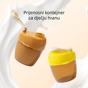 Golden Boy Baby prenosna kutija za mlijeko u prahu za putovanja — jednokratna porcija, hermetički zatvarajući spremnik, prehrambene kvalitete, za novorođenčad do 2 godine