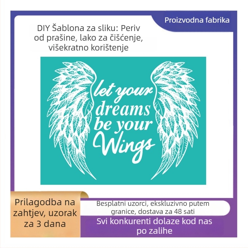 Ruwell šablona za sito tisak s više šablona, ljepljiva i za pranje, šifra proizvoda 220440, materijal: sito tisak