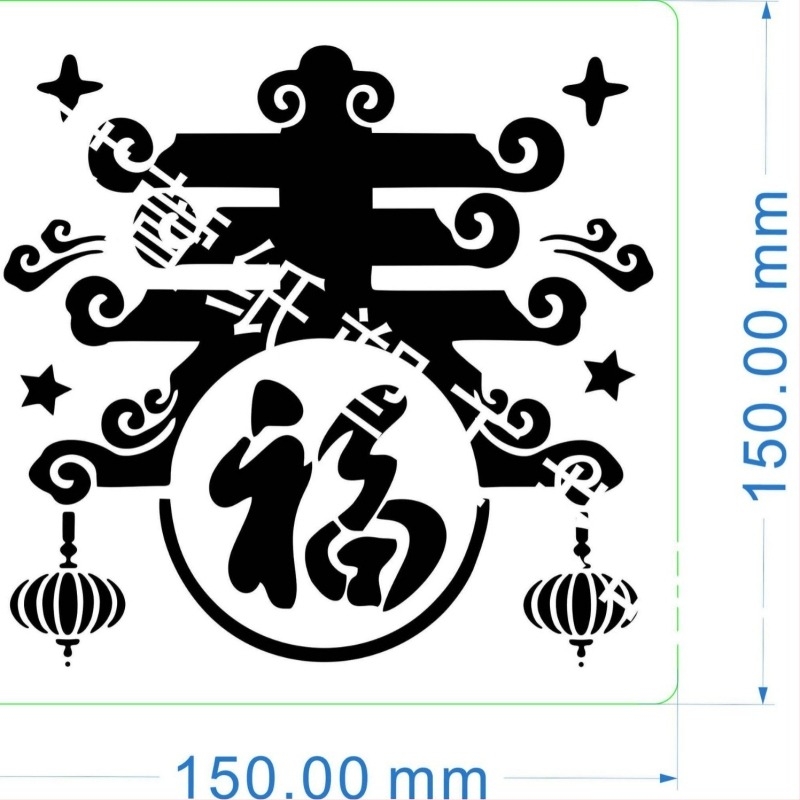 Šablona za ručno pisani dnevnik s šupljim dizajnom za DIY slikanje — Brend Zhixuan; Materijal: PET; Uvoz: Ne; IP prava: Nije licencirano