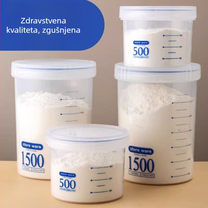 Spremnik za mlijeko u prahu, okrugli jednoslojni spremnik za čuvanje svježine, kapacitet ispod 300 ml