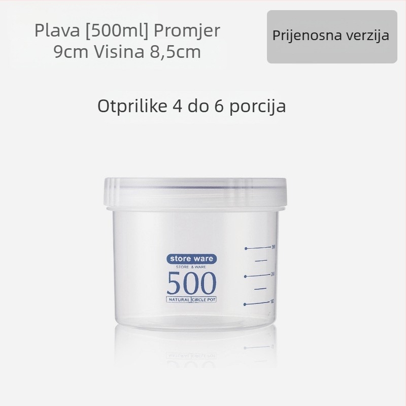 Spremnik za mlijeko u prahu, okrugli jednoslojni spremnik za čuvanje svježine, kapacitet ispod 300 ml
