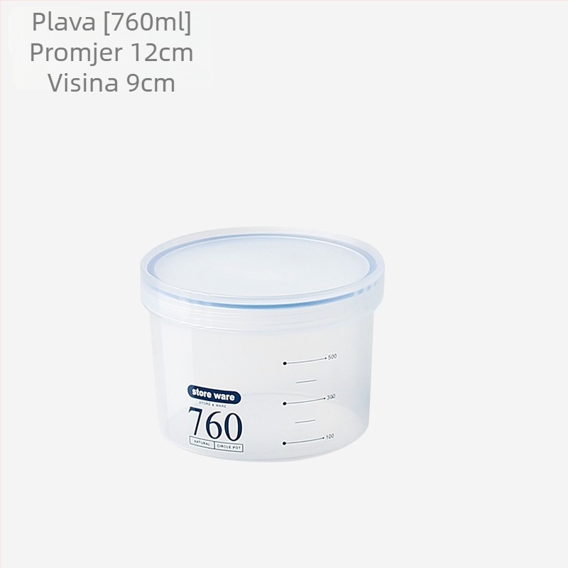 Spremnik za mlijeko u prahu, okrugli jednoslojni spremnik za čuvanje svježine, kapacitet ispod 300 ml