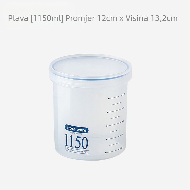 Spremnik za mlijeko u prahu, okrugli jednoslojni spremnik za čuvanje svježine, kapacitet ispod 300 ml