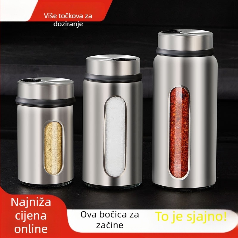 Staklena posuda za začine za suhe začine, otisak logotipa, Southern Maple Love, premium kvaliteta, lansirano 2024