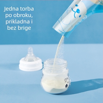 Torba za skladištenje mliječne praške s porcionirajućom kutijom – jednokratna, prenosna, antibakterijska, za dob 0–1 godina