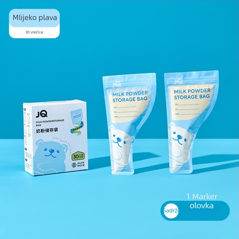 Torba za skladištenje mliječne praške s porcionirajućom kutijom – jednokratna, prenosna, antibakterijska, za dob 0–1 godina