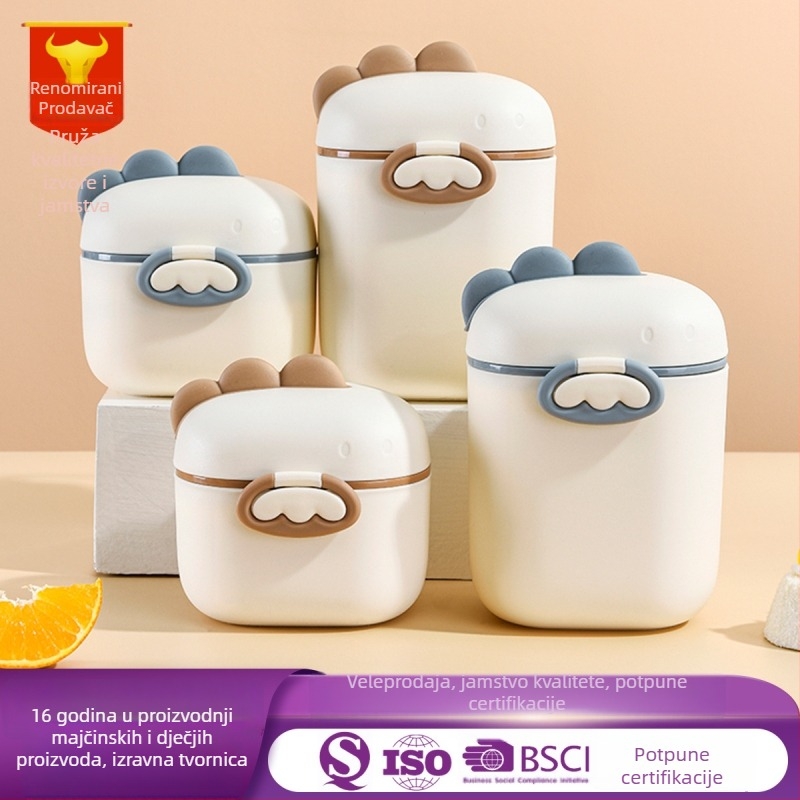 Kutija za dječju formulu s dva odjeljka - prijenosna, velika kapaciteta - model 8837, Colorful Childhood, za dob 0–1 godina