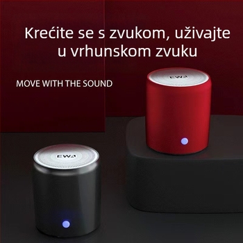 A107 Bluetooth zvučnik – prijenosni bežični zvuk, Bluetooth 5.0, 5W, IPX5, 100Hz-20kHz, domet 15m