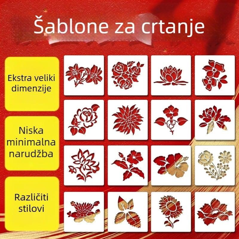 Šablona za izrezivanje životinje za crtanje - Prazna DIY kopirajuća šablona, prilagodljivo crtanje na lice - Marka Lin yun, Materijal PET, Uvoz: Ne, IP prava: Nije ovlašteno