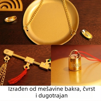 Šipka vage s težinama, kineskog stila, rekvizit za ceremoniju useljenja; brend Ximei collection; stil: kineski; kategorija: vaga; kategorija proizvoda: rekviziti za uređenje prostora