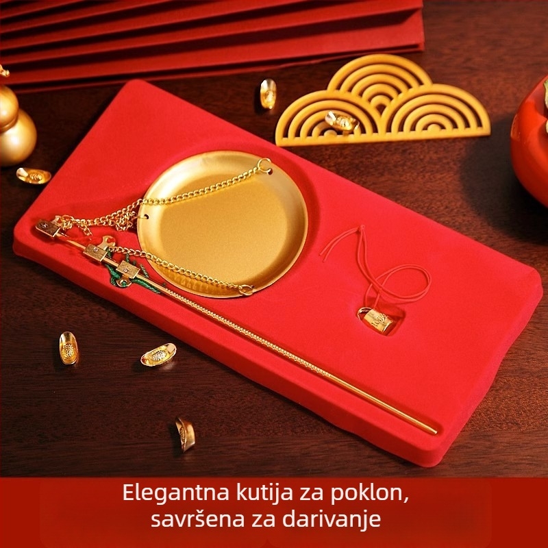 Šipka vage s težinama, kineskog stila, rekvizit za ceremoniju useljenja; brend Ximei collection; stil: kineski; kategorija: vaga; kategorija proizvoda: rekviziti za uređenje prostora