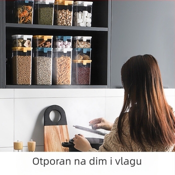 Efanson kutija za čuvanje hrane, četvrtasta, otporna na vlagu, materijali ABS+AS+PP+silika gel, kapacitet 800–1000 ml, moderni minimalistički stil
