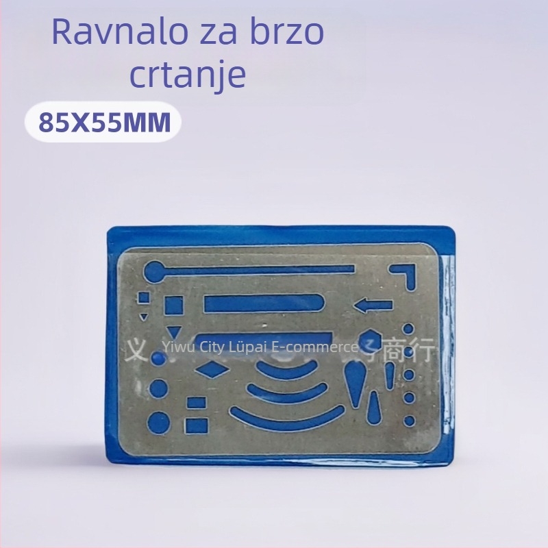 GPT01 nehrđajući čelik, umetni ravnalo za brzo crtanje mentalnih mapa, nastavne demonstracije i arhitektonski crtež u mjerilu