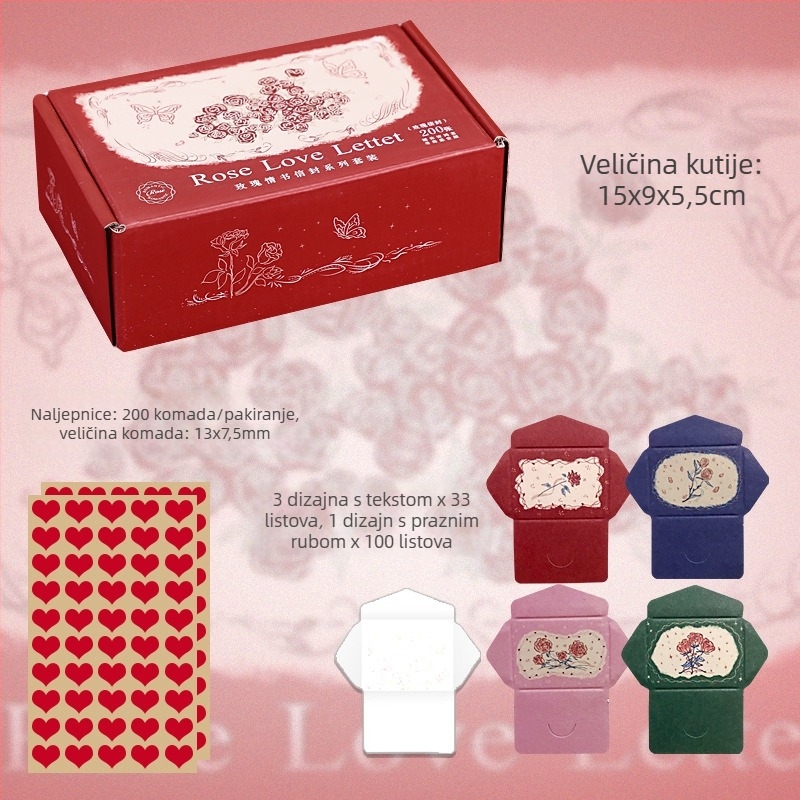 First Sight posebni papir za parove — kuverta dar, kupon ljubavi za Božić i Valentinovo