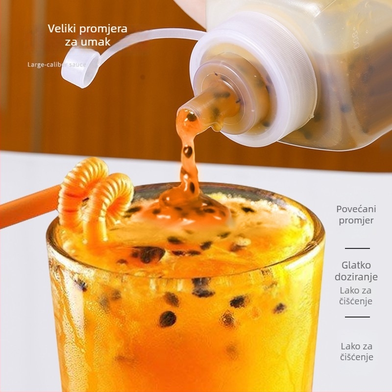 Sisač za umak, četvrtasti plastični dizajn, pogodan za ljepljaste umake, premium kvaliteta, moderan minimalistički stil