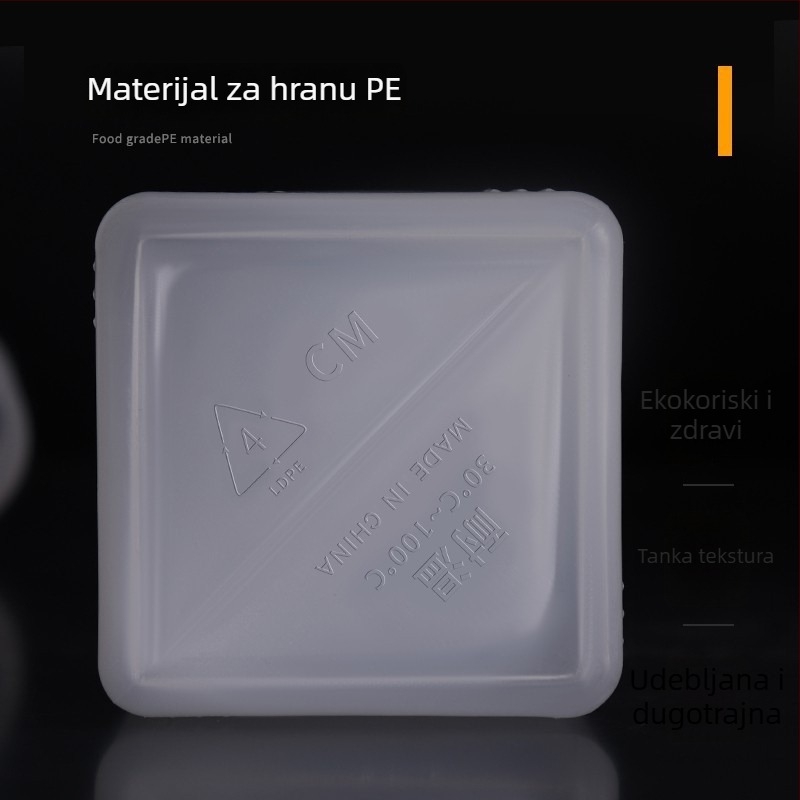 Sisač za umak, četvrtasti plastični dizajn, pogodan za ljepljaste umake, premium kvaliteta, moderan minimalistički stil