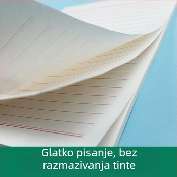 Crveni papir za pisanje i skice, 16K format, jednoslojne ili dvostrane vodoravne linije, obrazac za članstvo u stranci