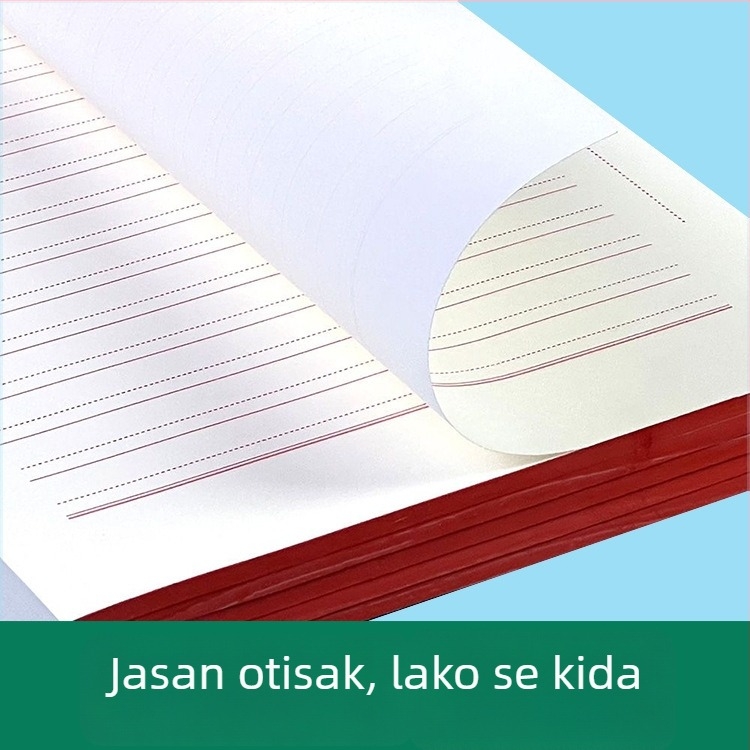 Crveni papir za pisanje i skice, 16K format, jednoslojne ili dvostrane vodoravne linije, obrazac za članstvo u stranci