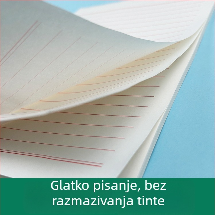 Crveni papir za pisanje i skice, 16K format, jednoslojne ili dvostrane vodoravne linije, obrazac za članstvo u stranci