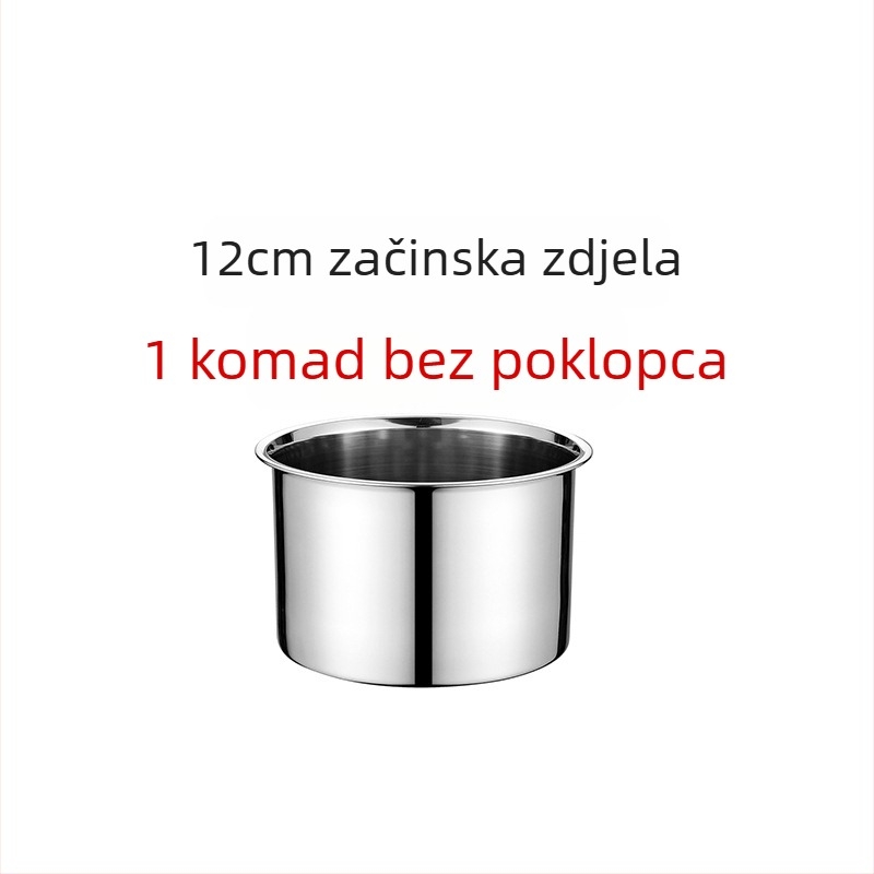 Nerđajući čelik zatvoreni spremnik za tekuće začine, mogućnost tiskanja logotipa