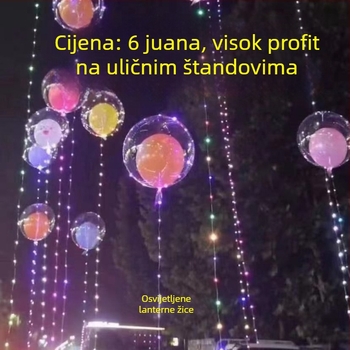 Balon s LED osvjetljenjem; Materijal: aluminijska folija; Vrsta balona: latex balon; Oblik: crtani lik životinje/izvanzemaljac; Marka: druga; IP dozvola: Ne