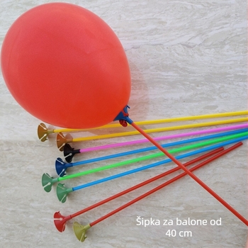 Balonska kolona - visokokvalitetan plast, strojno oblikovanje, oblik trake, bez IP ovlaštenja